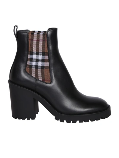 Shop Burberry Classic Ankle Boots In Black