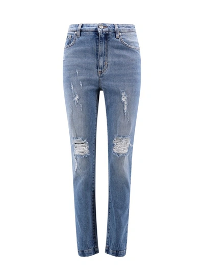 Shop Dolce & Gabbana Jeans With Destroyed Effect In Blue