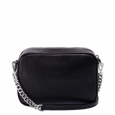 Shop Michael Kors Leather Shoulder Bag In Black