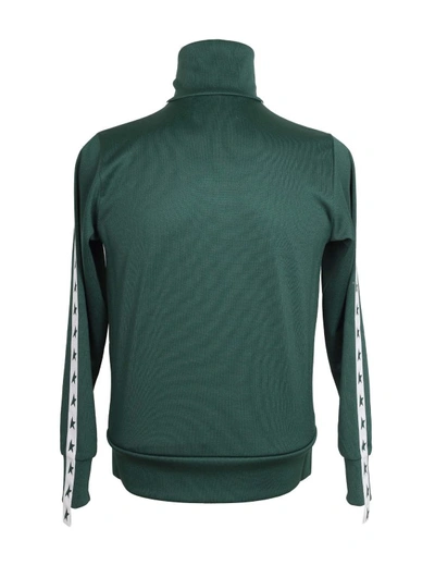 Shop Golden Goose Sweatshirt In Fabric With Green Color Print