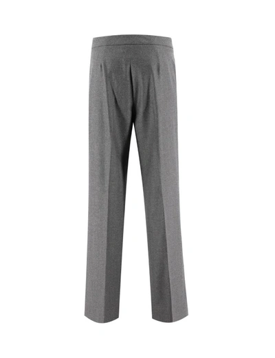 Shop Le Tricot Perugia Grey Sartorial Wool Trousers