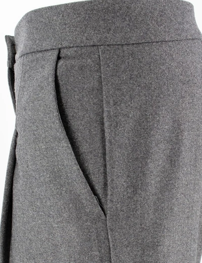 Shop Le Tricot Perugia Grey Sartorial Wool Trousers