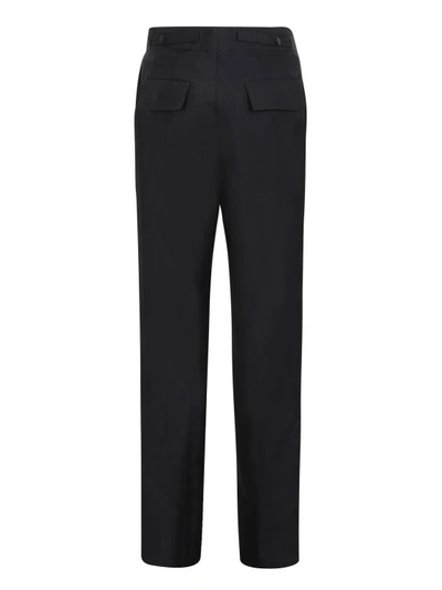 Shop Sapio Tailored Straight-cut Trousers In Black