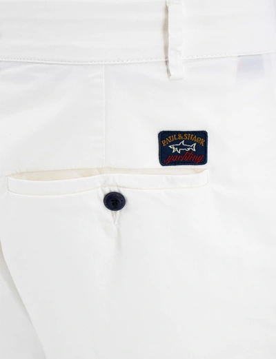 Shop Paul & Shark White Nylon/elastane Blend Bermuda Shorts