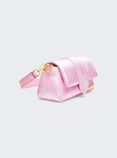 Shop Jacquemus Le Petit Bambimou Satin Bag In Pink