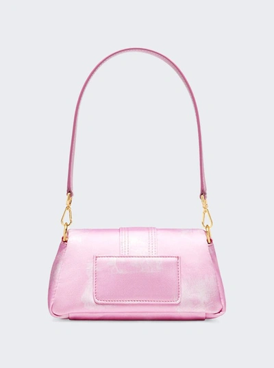 Shop Jacquemus Le Petit Bambimou Satin Bag In Pink