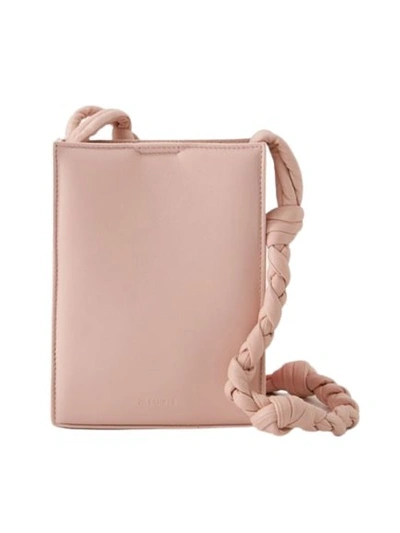 Shop Jil Sander Tangle Sm Padded Crossbody - Leather - Sepia Rose In Pink
