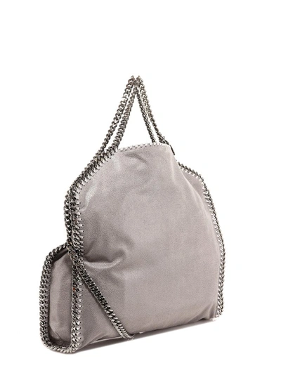 Shop Stella Mccartney Faux Leather Handbag In Grey