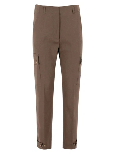 Shop Kiton Brown Cargo Trousers