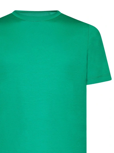 Shop Malo Green Crew-neck T-shirt