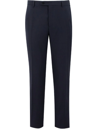 Shop Brioni Anthracite Regular Fit Trousers In Grey