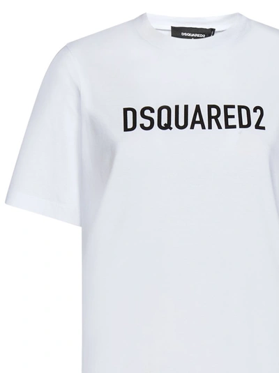 Shop Dsquared2 White Crew-neck T-shirt
