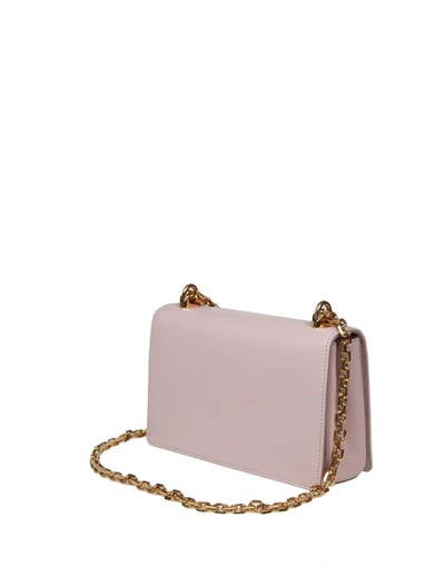 Shop Dolce & Gabbana Dg Girls Shoulder Bag In Powder Color Nappa In Pink