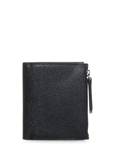 Shop Maison Margiela Black Calf Leather Wallet