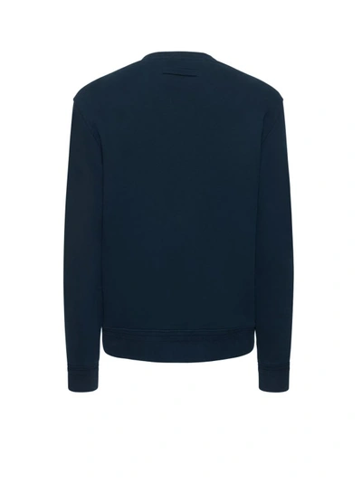 Shop Zegna Sustainable Cotton Sweatshirt In Blue