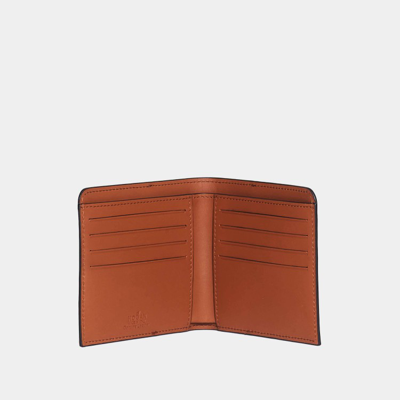 Shop Hogan Leather And Blue Wallet In Multicolor