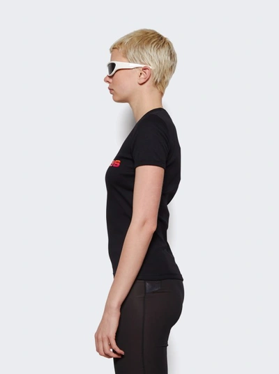 Shop Courrèges Sunset Bumpy T-shirt In Black