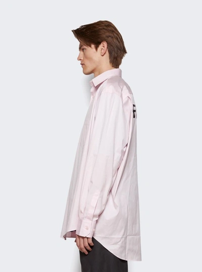Shop Vetements Logo Long Sleeve Shirt In Pink