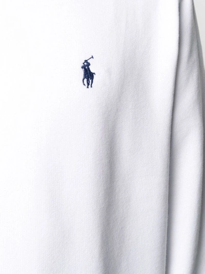 Shop Polo Ralph Lauren White Hoodie Sweatshirt