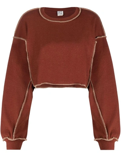 Shop Baserange Omato Sweatshirt In Brown
