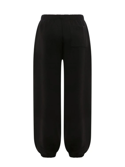 Shop Kenzo Cotton Trouser With Embroidered Logo On The Front In Black