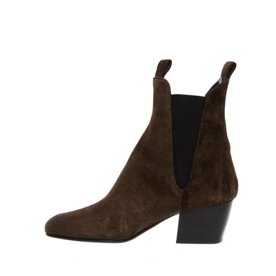 Shop Agl Attilio Giusti Leombruni Green Suede Ankle Boots