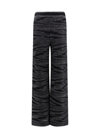 Shop Missoni Viscose Trouser With Lurex Embroideries In Black