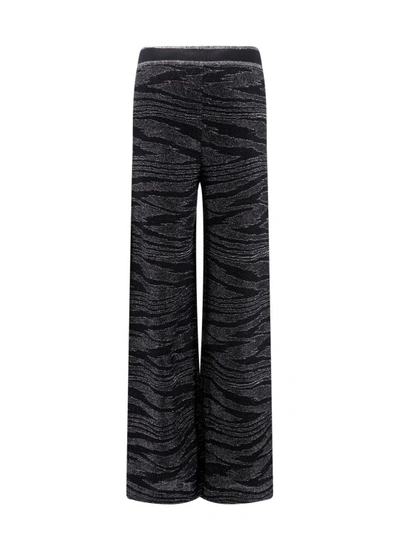 Shop Missoni Viscose Trouser With Lurex Embroideries In Black