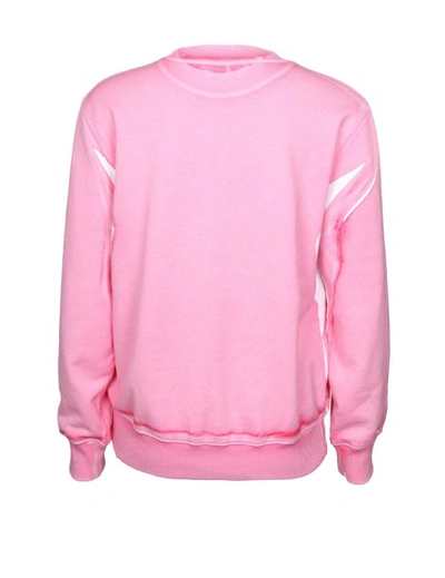 Shop Lanvin Sweatshirt In Cotton With Logo In Tone In Pink