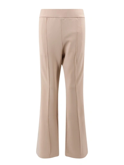 Shop Fendi Technical Fabric Trouser With Logo Detail In Neutrals