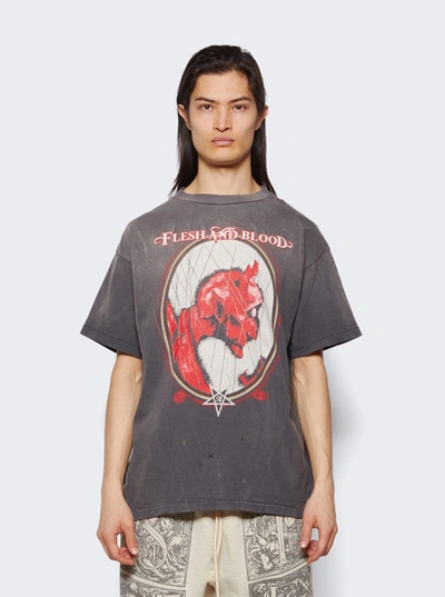 Shop Saint Michael Devil Short Sleeve T-shirt In Black