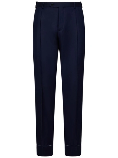 Shop Brioni Blue Trousers