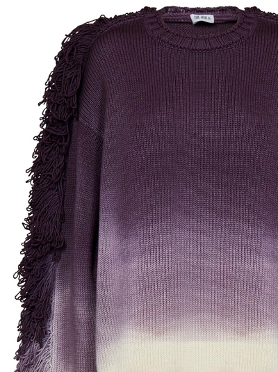 Shop Attico Oversized Purple Sweater