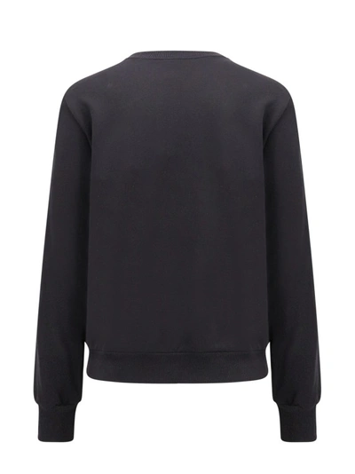 Shop Dolce & Gabbana Cotton Sweatshirt With Embossed Logo In Black