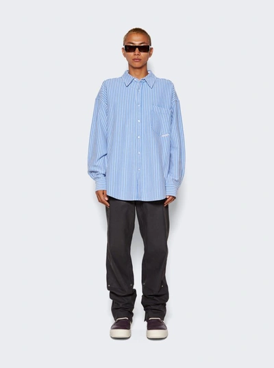Shop Alexander Wang Button Down Shirt In Blue