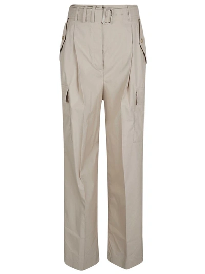 Shop Prada High Waist Trousers In Grey