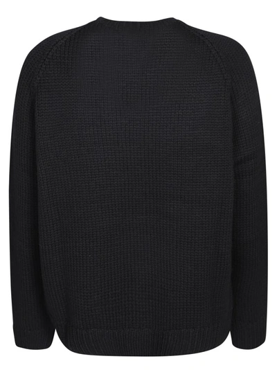 Shop Dsquared2 Intarsia- Logo Pullover In Wool In Black