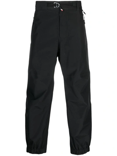 Shop Moncler Straight Gore-tex Trousers In Black