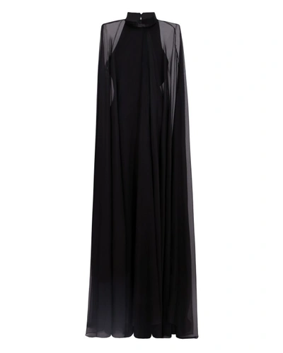 Shop Gemy Maalouf Slim Cut Dress - Long Dresses In Black