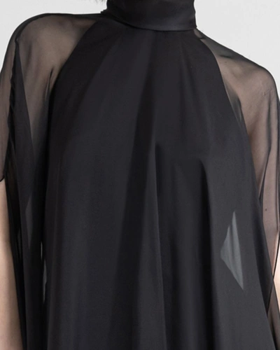Shop Gemy Maalouf Slim Cut Dress - Long Dresses In Black