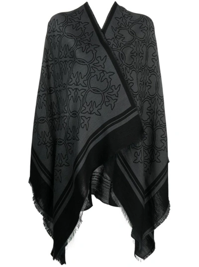 Shop Pinko Black Knitted Cape
