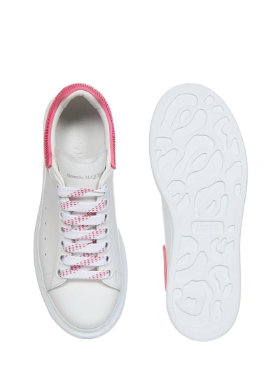 Shop Alexander Mcqueen White Leather Oversize Sneakers
