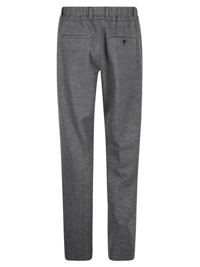 Shop Lanvin High-rise Straight-leg Trousers In Grey