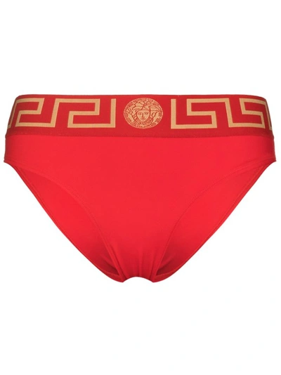 Shop Versace Red Bikini Bottom