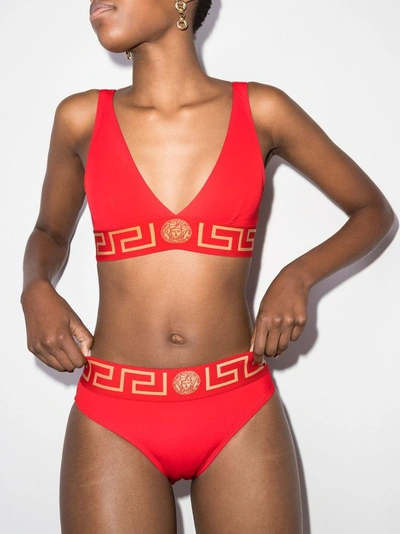 Shop Versace Red Bikini Bottom