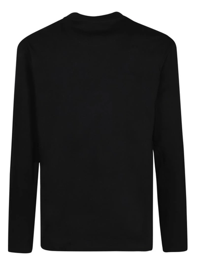 Shop Jil Sander Organic Cotton Black Longsleeves T-shirt