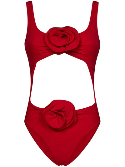 Shop Magda Butrym Red One-piece Swimsuit