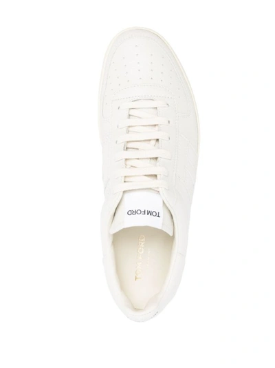 Shop Tom Ford White Low-top Sneakers