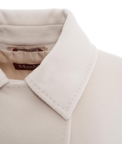 Shop Max Mara Bcollag Coat In White