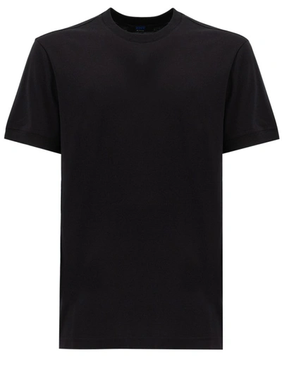 Shop Kiton Cotton T-shirt In Black